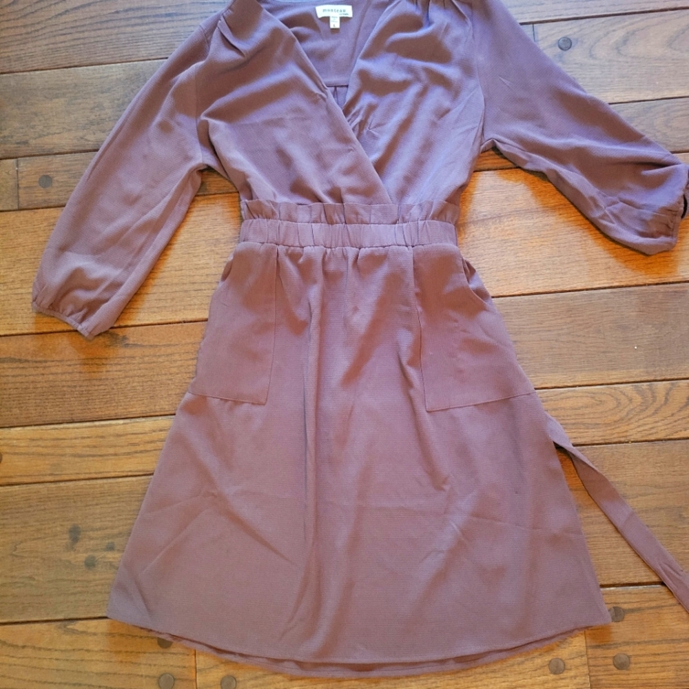 Dusy rose pocket dress